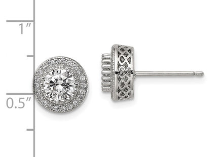 Sterling Silver Earrings Style QE13763 - Classique Jewelry Inc.