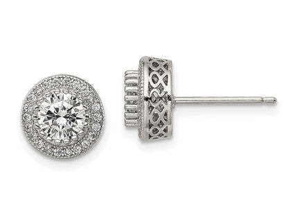 Sterling Silver Earrings Style QE13763 - Classique Jewelry Inc.
