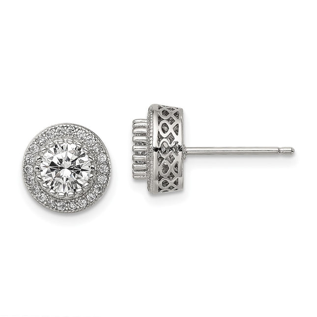 Sterling Silver Earrings Style QE13763 - Classique Jewelry Inc.