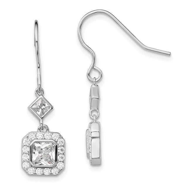 Sterling Silver Earrings Style QE13768 - Classique Jewelry Inc.