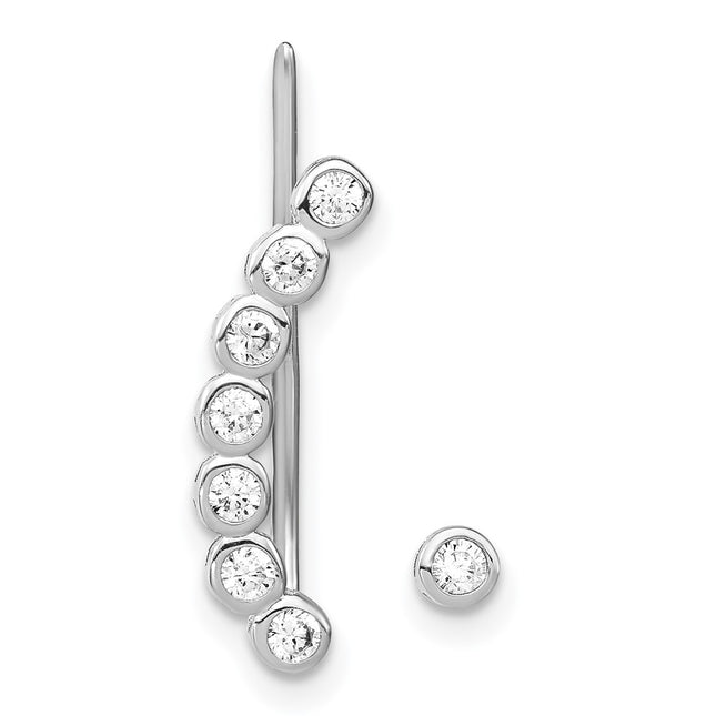 Sterling Silver Earrings Style QE13771 - Classique Jewelry Inc.