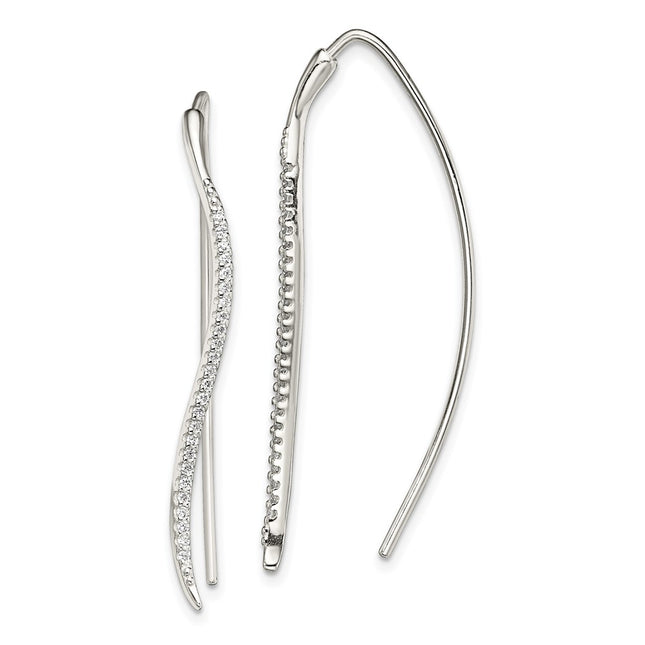 Sterling Silver Earrings Style QE13781 - Classique Jewelry Inc.