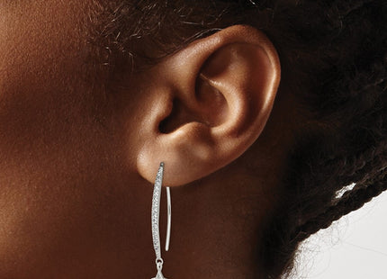 Sterling Silver Earrings Style QE13785 - Classique Jewelry Inc.