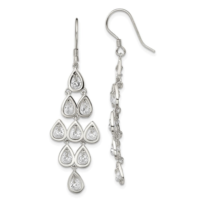 Sterling Silver Earrings Style QE13789 - Classique Jewelry Inc.