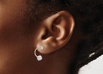 Sterling Silver Earrings Style QE13798 - Classique Jewelry Inc.