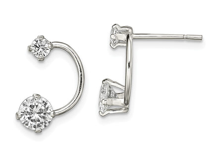 Sterling Silver Earrings Style QE13798 - Classique Jewelry Inc.