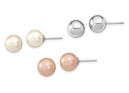 Sterling Silver Earrings Style QE13845SET - Classique Jewelry Inc.