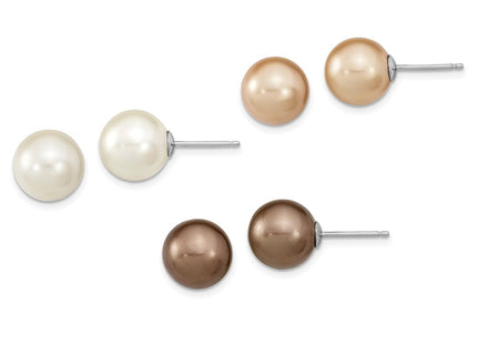 Sterling Silver Earrings Style QE13846SET - Classique Jewelry Inc.