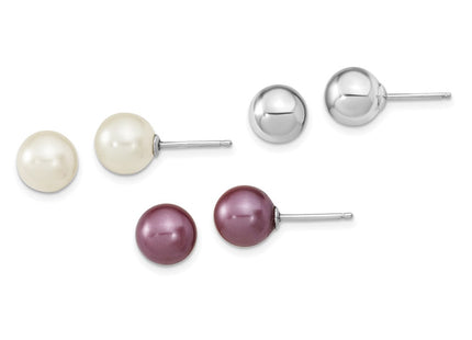 Sterling Silver Earrings Style QE13847SET - Classique Jewelry Inc.