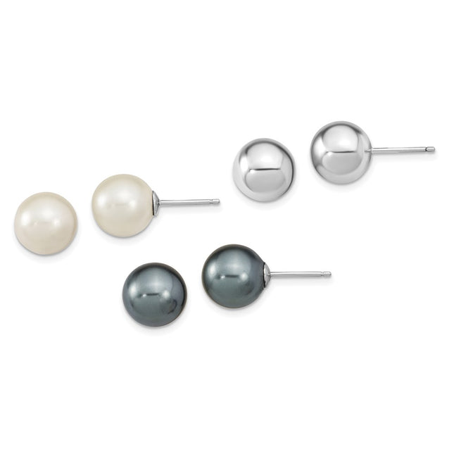 Sterling Silver Earrings Style QE13849SET - Classique Jewelry Inc.