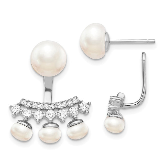 Sterling Silver Earrings Style QE13882 - Classique Jewelry Inc.