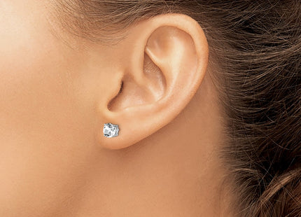 Sterling Silver Earrings Style QE14067APR - Classique Jewelry Inc.