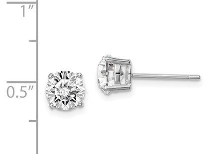 Sterling Silver Earrings Style QE14067APR - Classique Jewelry Inc.