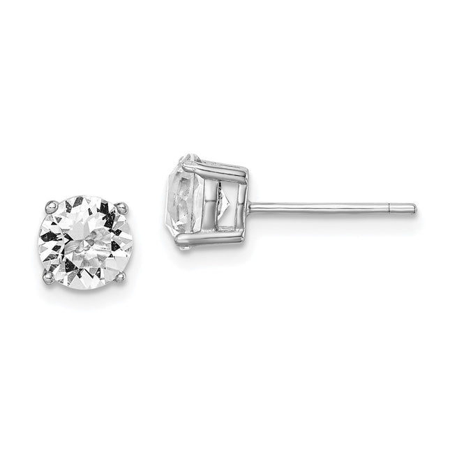 Sterling Silver Earrings Style QE14067APR - Classique Jewelry Inc.