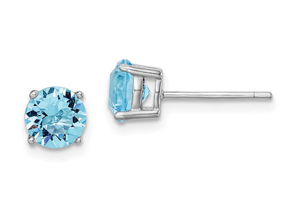 Sterling Silver Earrings Style QE14067MAR - Classique Jewelry Inc.