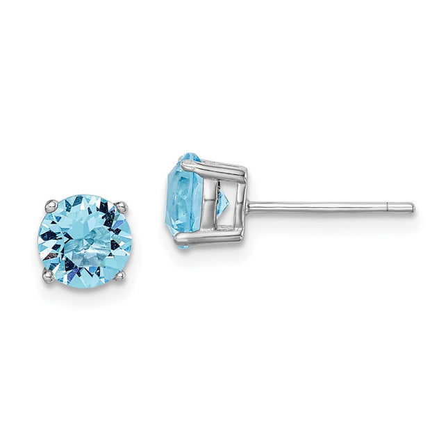 Sterling Silver Earrings Style QE14067MAR - Classique Jewelry Inc.