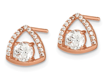 SS/Gold Plated Earrings Style QE14069 - Classique Jewelry Inc.