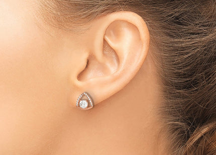 SS/Gold Plated Earrings Style QE14069 - Classique Jewelry Inc.