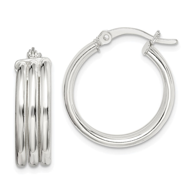Sterling Silver Earrings Style QE14097 - Classique Jewelry Inc.