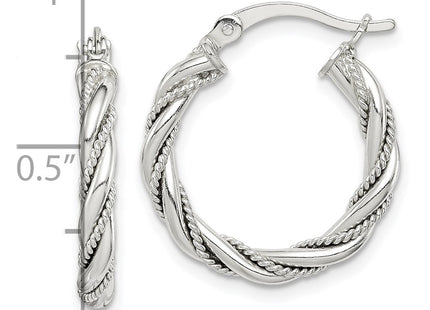 Sterling Silver Earrings Style QE14117 - Classique Jewelry Inc.