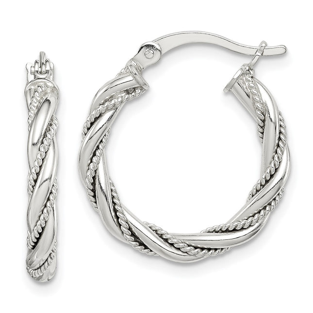 Sterling Silver Earrings Style QE14117 - Classique Jewelry Inc.