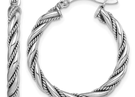 Sterling silver hoop earrings
