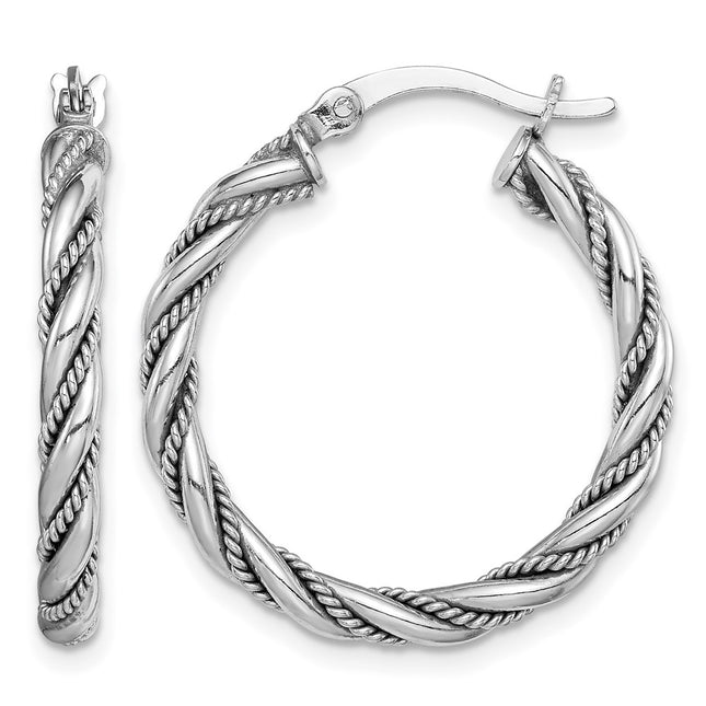 Sterling silver hoop earrings