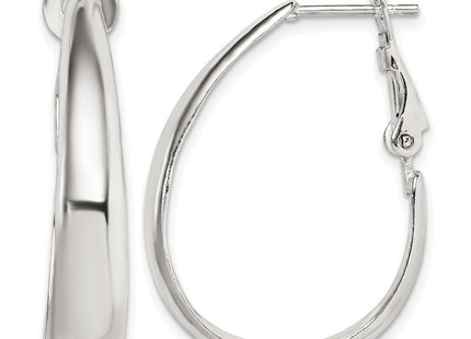Sterling silver hoop earrings