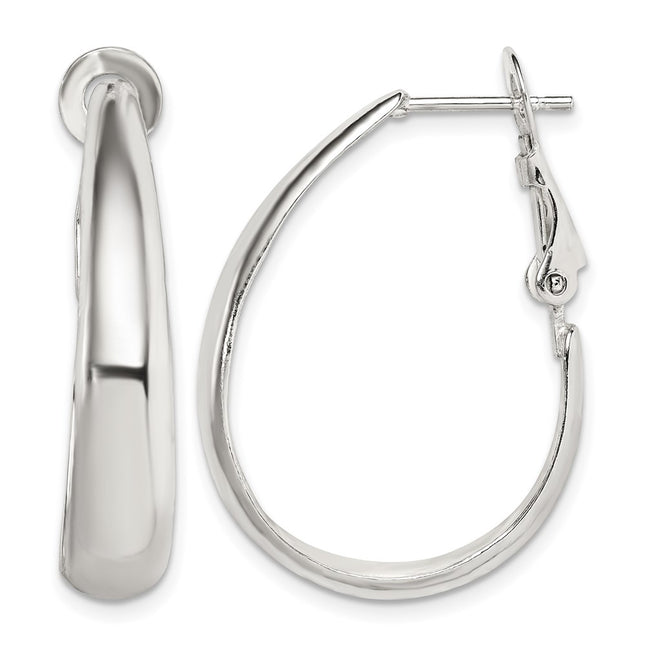 Sterling silver hoop earrings