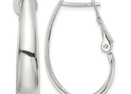 Sterling silver hoop earrings