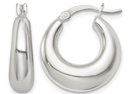 Sterling silver hoop earrings