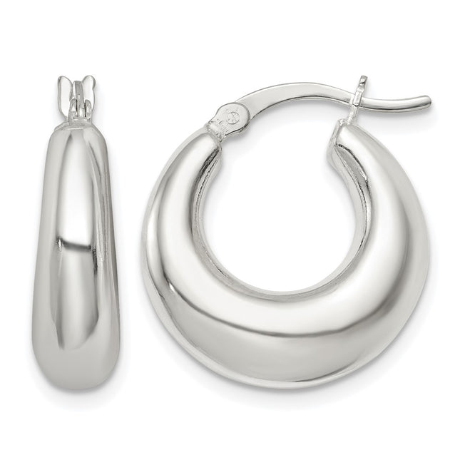 Sterling silver hoop earrings