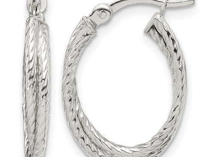 Sterling silver hoop earrings