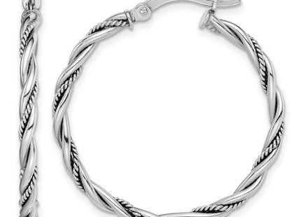 Sterling silver hoop earrings