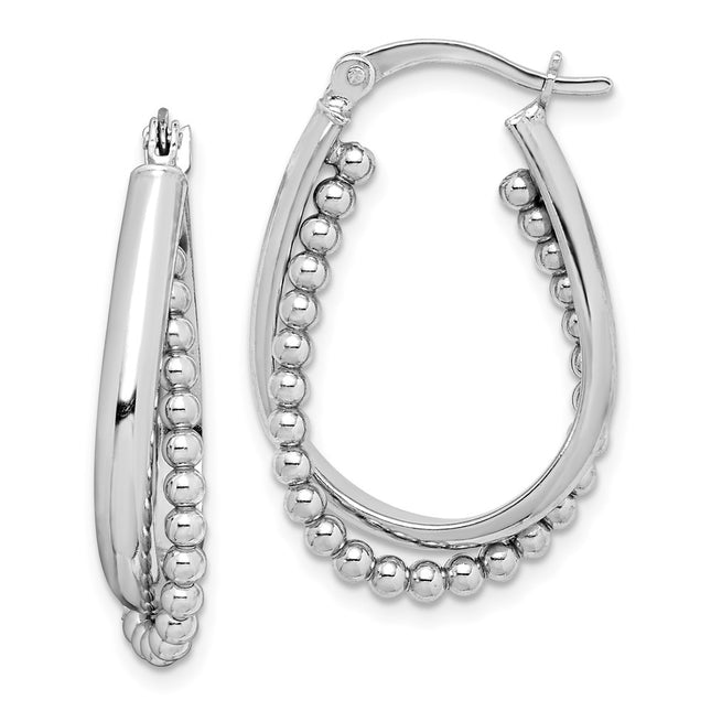 Sterling Silver Earrings Style QE14174 - Classique Jewelry Inc.