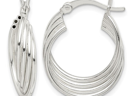 Sterling silver hoop earrings