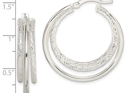 Sterling Silver Earrings Style QE14177 - Classique Jewelry Inc.