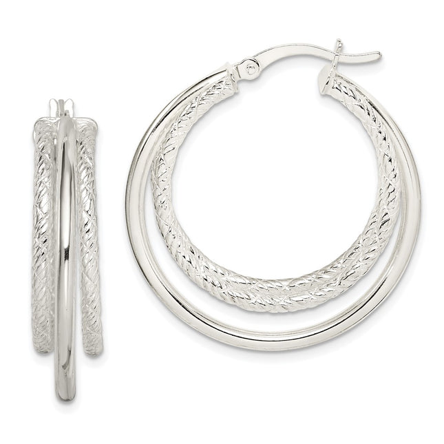 Sterling Silver Earrings Style QE14177 - Classique Jewelry Inc.