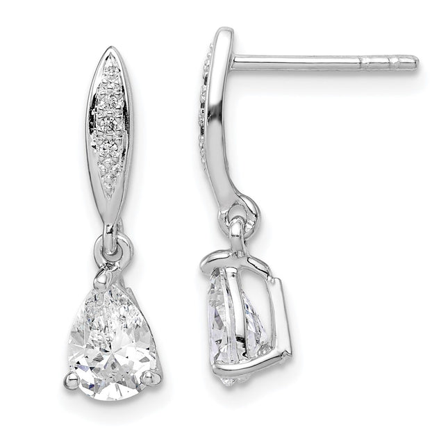 Sterling Silver Earrings Style QE14219 - Classique Jewelry Inc.