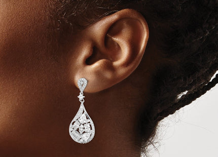 Sterling Silver Earrings Style QE14244 - Classique Jewelry Inc.