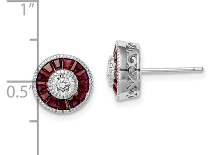 Sterling Silver Earrings Style QE14267 - Classique Jewelry Inc.