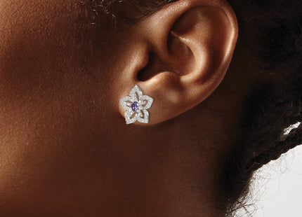 Sterling Silver Earrings Style QE14268 - Classique Jewelry Inc.