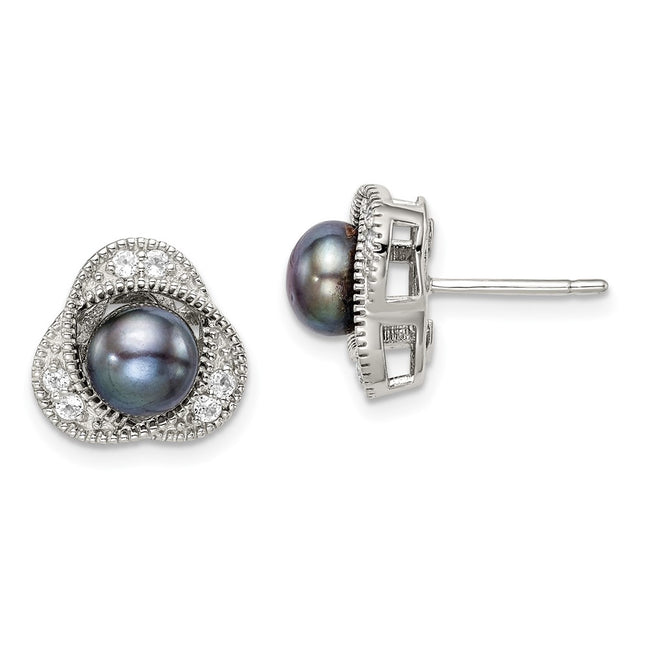Sterling Silver Earrings Style QE14311 - Classique Jewelry Inc.