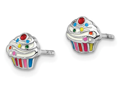 Sterling silver earrings, alternate view