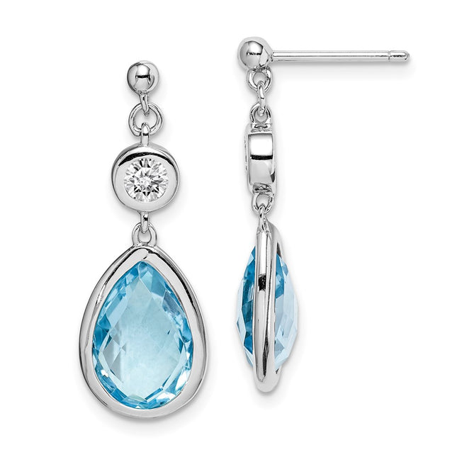 Sterling Silver Earrings Style QE14375 - Classique Jewelry Inc.
