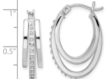 Sterling Silver Earrings Style QE14387 - Classique Jewelry Inc.