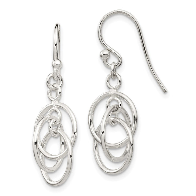 Sterling Silver Earrings Style QE14403 - Classique Jewelry Inc.