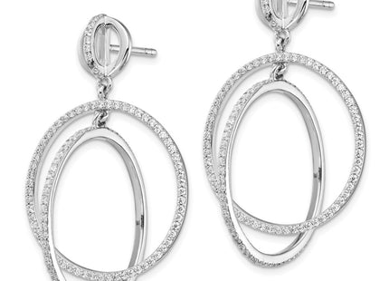 Sterling Silver Earrings Style QE14412 - Classique Jewelry Inc.