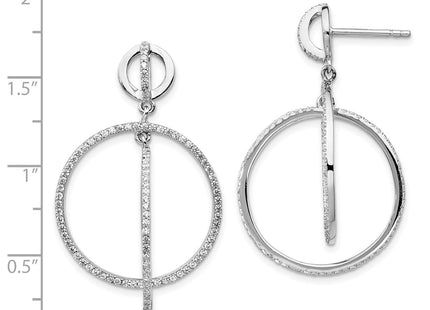 Sterling Silver Earrings Style QE14412 - Classique Jewelry Inc.