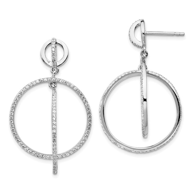 Sterling Silver Earrings Style QE14412 - Classique Jewelry Inc.